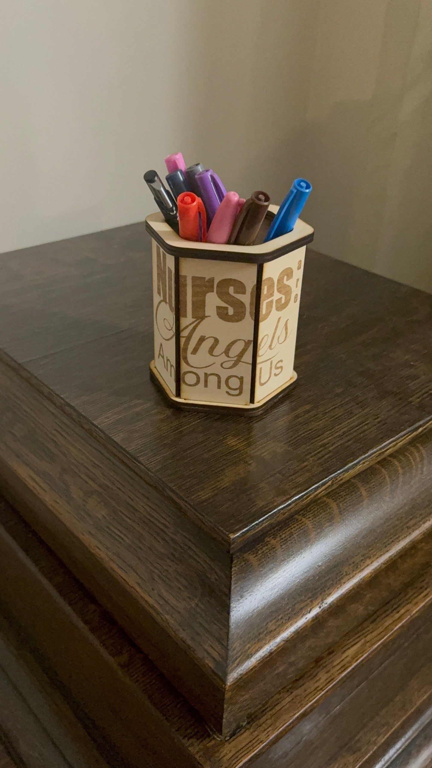 Custom Personalized Home and Office Decor Pen Holders