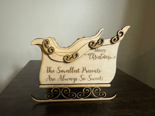 Custom Personalized Santa’s Sleigh Candy Dish - Small