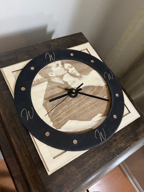 Custom Personalized Engraved Clocks for Family, Christian, and Business Logos