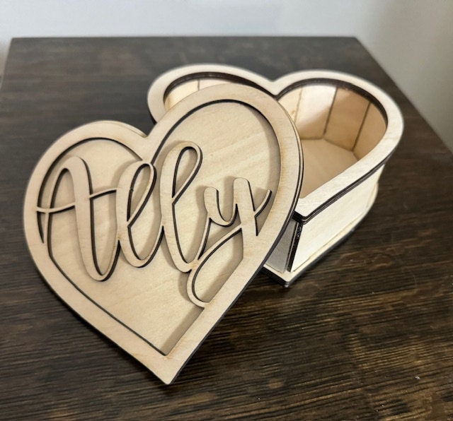 Custom Personalized Sweetheart Keepsake Box - 5”