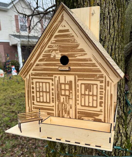 Custom Bird House & Feeder