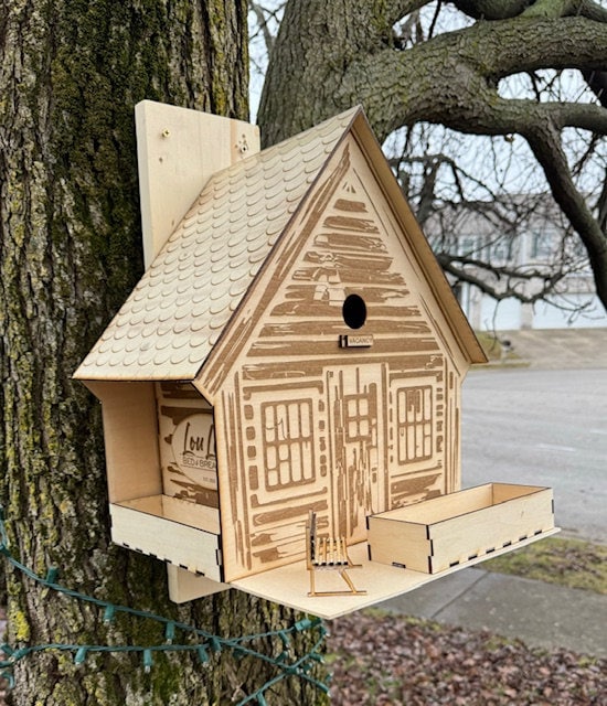 Custom Bird House & Feeder